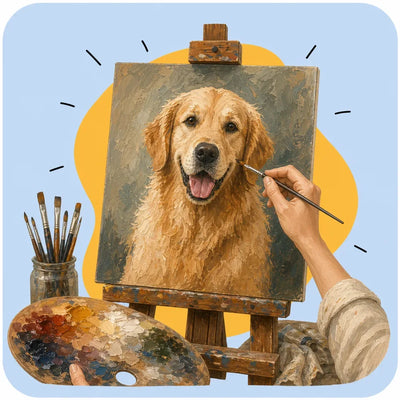 We Hand-Paint Your Portrait